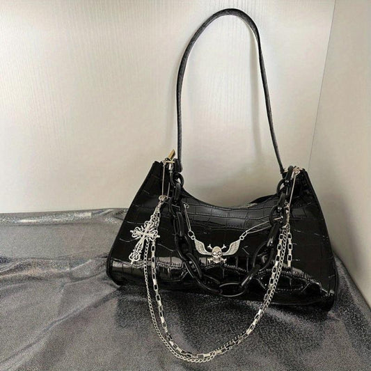 Gothic Skull Shoulder Bag for Halloween