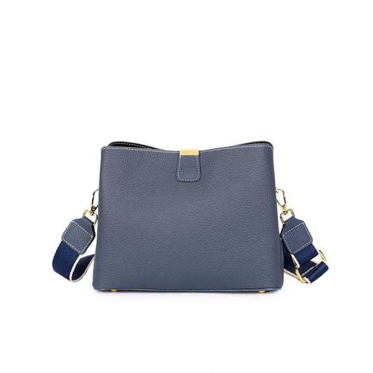 Leather Bucket Bag Solid Crossbody Bag Small Shoulder Purse