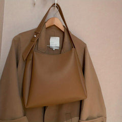 Large Capacity Tote Bag PU Leather Shoulder Bag
