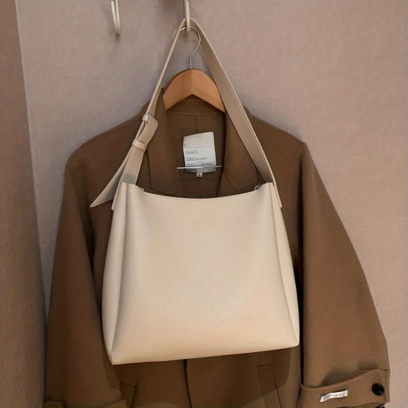 Large Capacity Tote Bag PU Leather Shoulder Bag