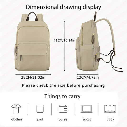 Large Capacity Laptop Backpack Preppy Back To School Daypack Casual Travel