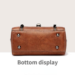 Vintage Square Crossbody Bag Faux Leather Purse