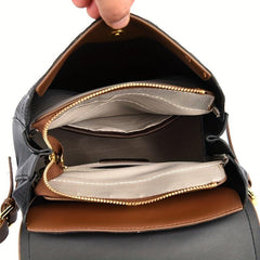 Vintage Flap Backpack Purse Anti Theft Travel Daypack Women's Retro Classic