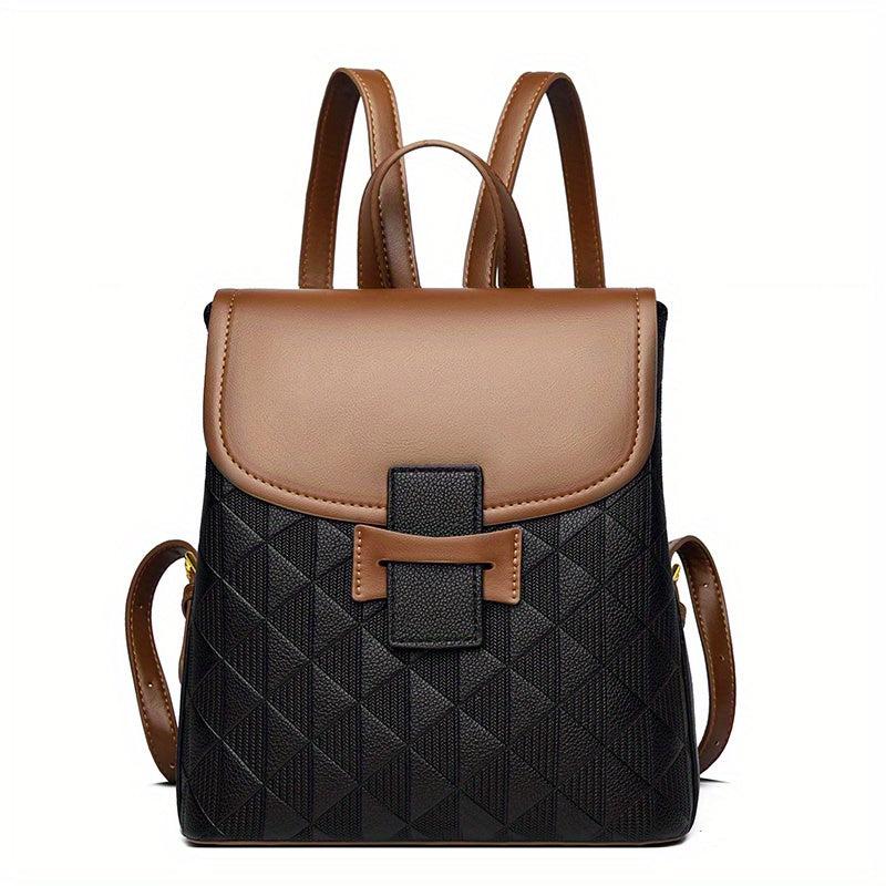 Vintage Flap Backpack Purse Anti Theft Travel Daypack Women's Retro Classic