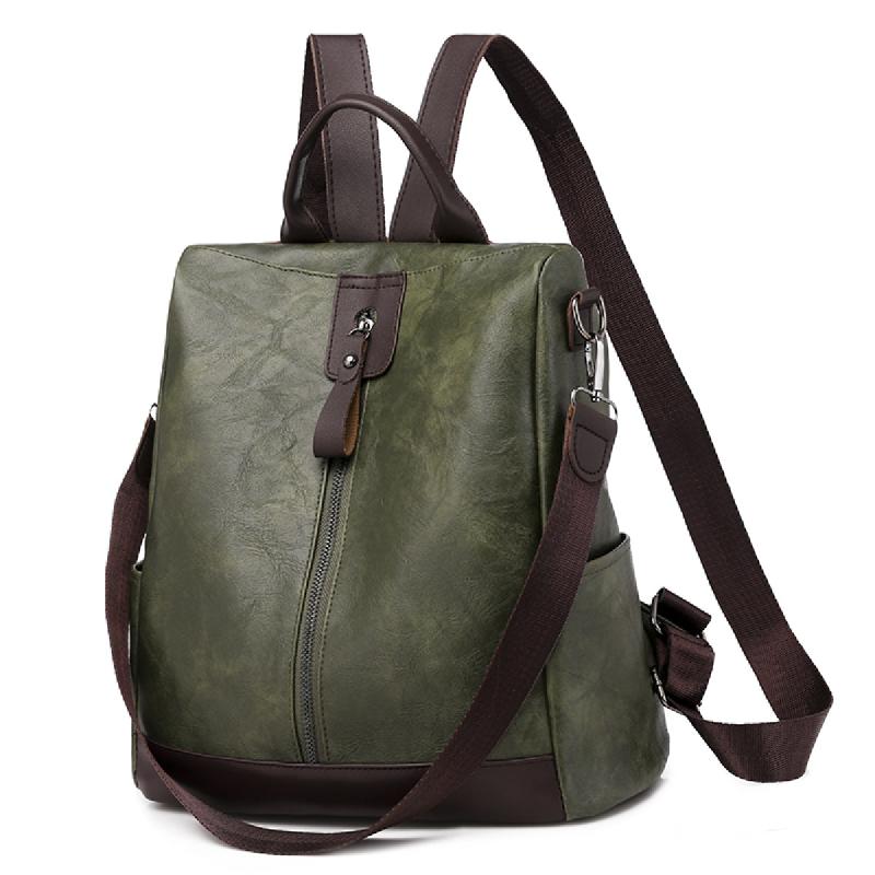 Retro Pattern Backpack with Removable Strap