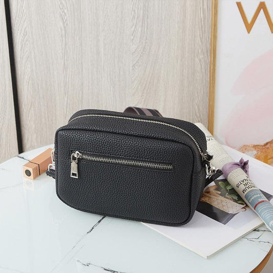 Casual Square Shoulder Bag Crossbody With Wide Straps