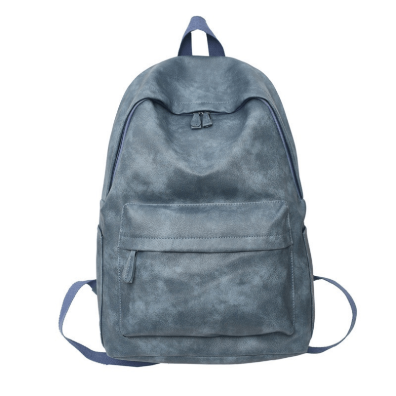 Vintage Street Wear Backpack Large Capacity Travel Rucksack PU Leather