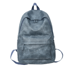 Vintage Street Wear Backpack Large Capacity Travel Rucksack PU Leather