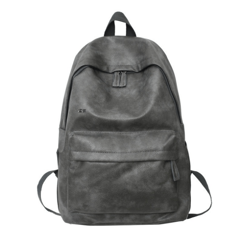 Vintage Street Wear Backpack Large Capacity Travel Rucksack PU Leather