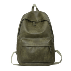 Vintage Street Wear Backpack Large Capacity Travel Rucksack PU Leather