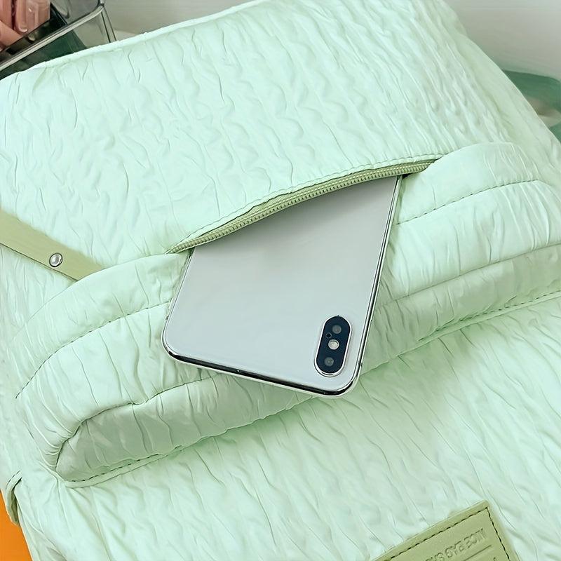 Letter Patch School Backpack Large Capacity Casual Bag For Travel