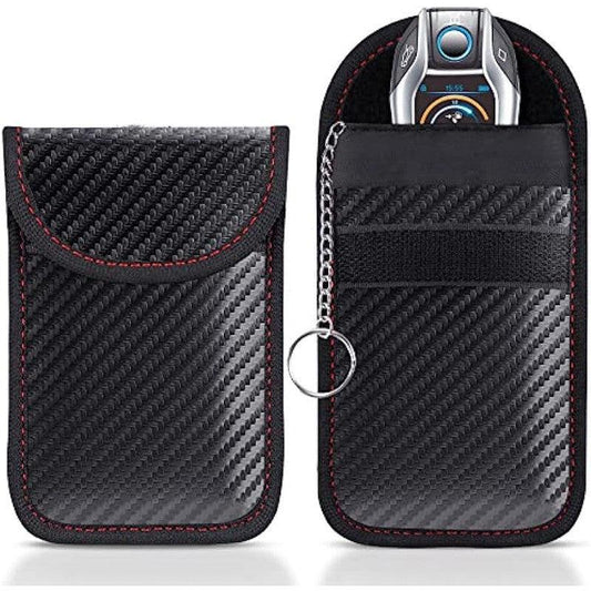 Signal Blocking Car Key Pouch 2 Pack - RFID Blocking Anti Theft Bag
