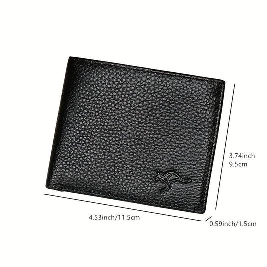 Men's RFID Blocking Leather Money Clip Wallet