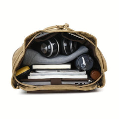 Canvas Backpack with Laptop Compartment & Adjustable Straps