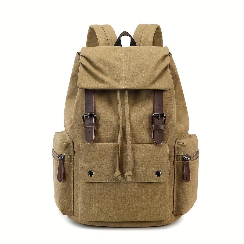 Canvas Backpack with Laptop Compartment & Adjustable Straps