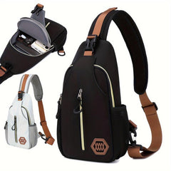 Outdoor Sport Chest Bag Pockets Crossbody Bag Lightweight Sling Backpack