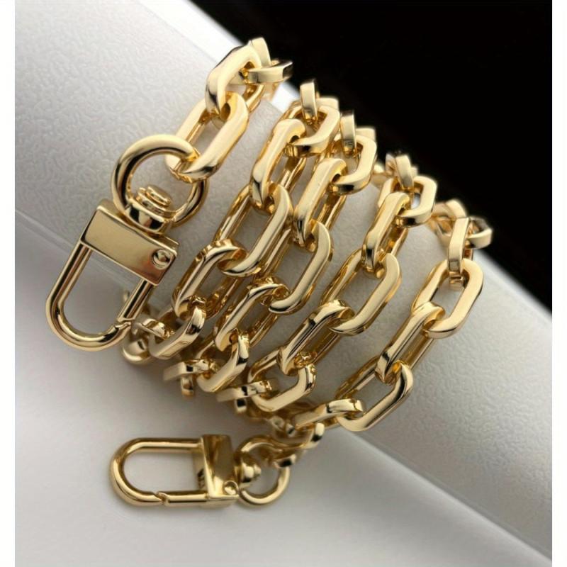 Metal Purse Chain Strap 9mm Thick O Ring Crossbody Bag Chain Replacement