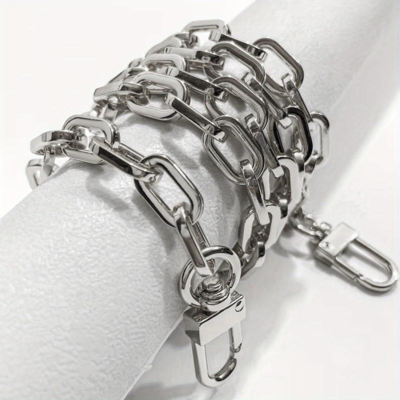 Metal Purse Chain Strap 9mm Thick O Ring Crossbody Bag Chain Replacement