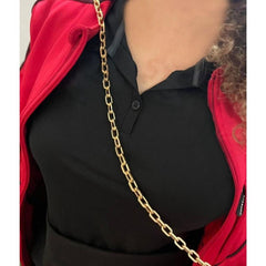 Metal Purse Chain Strap 9mm Thick O Ring Crossbody Bag Chain Replacement