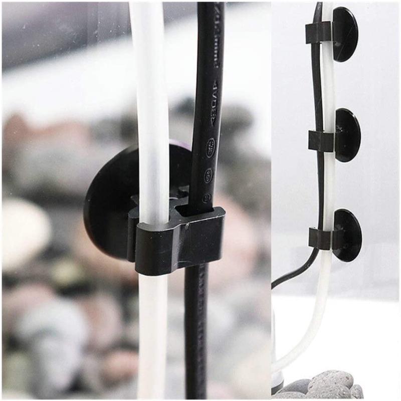 5PCS Aquarium Suction Cup Clip Fish Tank Oxygen Tube Holder