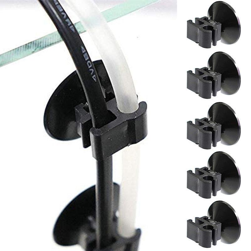 5PCS Aquarium Suction Cup Clip Fish Tank Oxygen Tube Holder