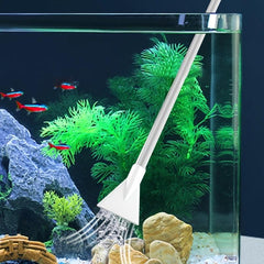 Aquarium Water Change Kit with Flow Adjustable Protective Net Vacuum Cleaner