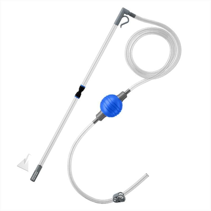 Aquarium Water Change Kit with Flow Adjustable Protective Net Vacuum Cleaner