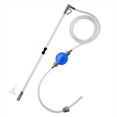 Aquarium Water Change Kit with Flow Adjustable Protective Net Vacuum Cleaner