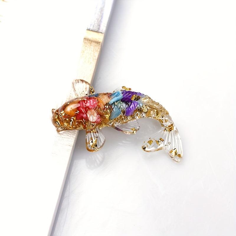 Resin Crystal Drop Glue Fish Small Ornaments Aquarium Decoration