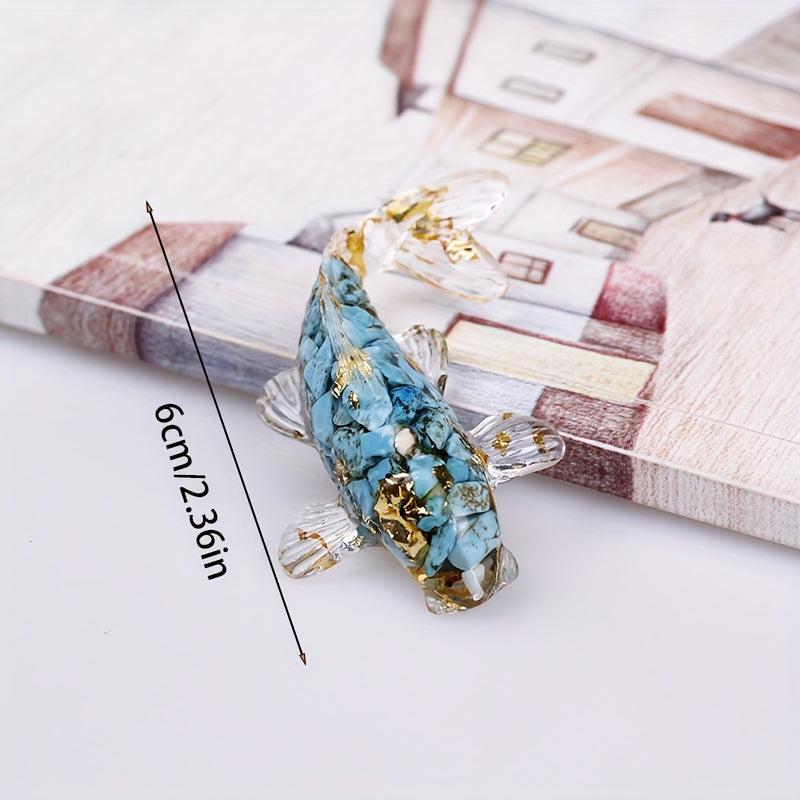 Resin Crystal Drop Glue Fish Small Ornaments Aquarium Decoration
