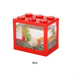 Small Plastic Fish Tank with Filter and LED Light