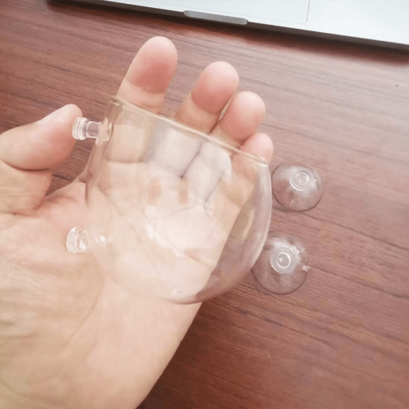 Aquarium Plant Cup Glass Holder with Suction Cups
