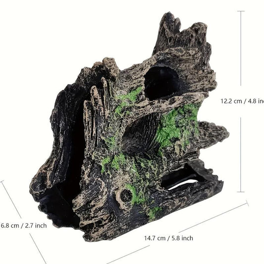 Aquatic Retreat Tree Stump Aquarium Decoration Sunken Wood Fish Hideaway