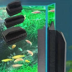 Double Sided Aquarium Scraper Strong Cleaner Brush