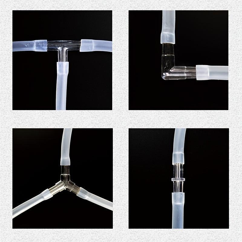 Aquarium Air Pump Accessories Straight Tee & 4mm Oxygen Pipe Special Valve