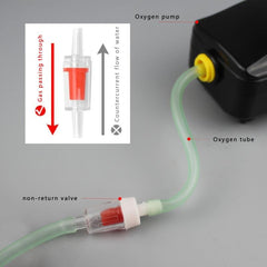 Aquarium Air Pump Accessories Straight Tee & 4mm Oxygen Pipe Special Valve