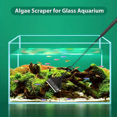 Algae Scraper For Glass Aquarium - 10 Replaceable Blades