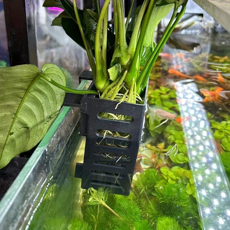 Plastic Hanging Aquarium Plant Holder Cups w/ Holes
