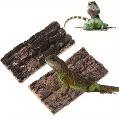 Natural Cork Bark Reptile Habitat Lizard Hide Climbing Tree Bark