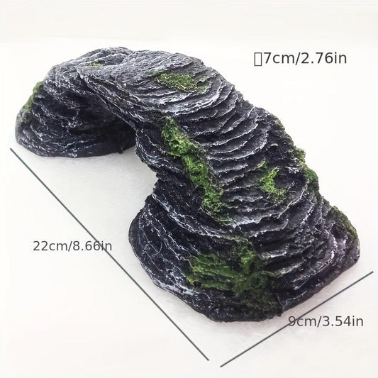 Turtle Basking Platform Fish Tank Decor Tortoise Resting Rock