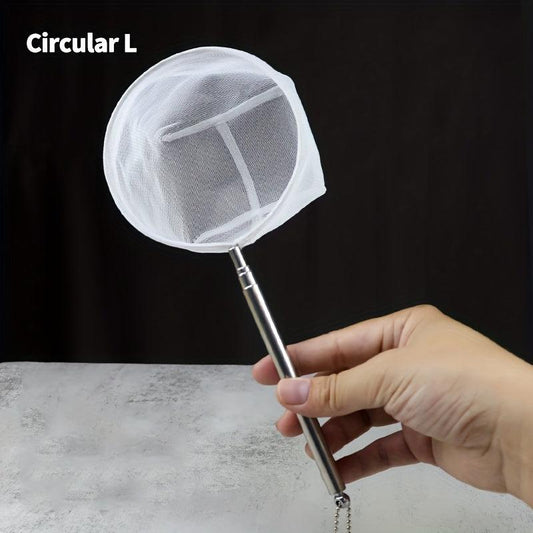 Mini Fishing Net Stainless Steel Telescopic Hand Net Small Fishing Net