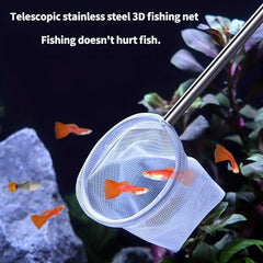 Mini Fishing Net Stainless Steel Telescopic Hand Net Small Fishing Net