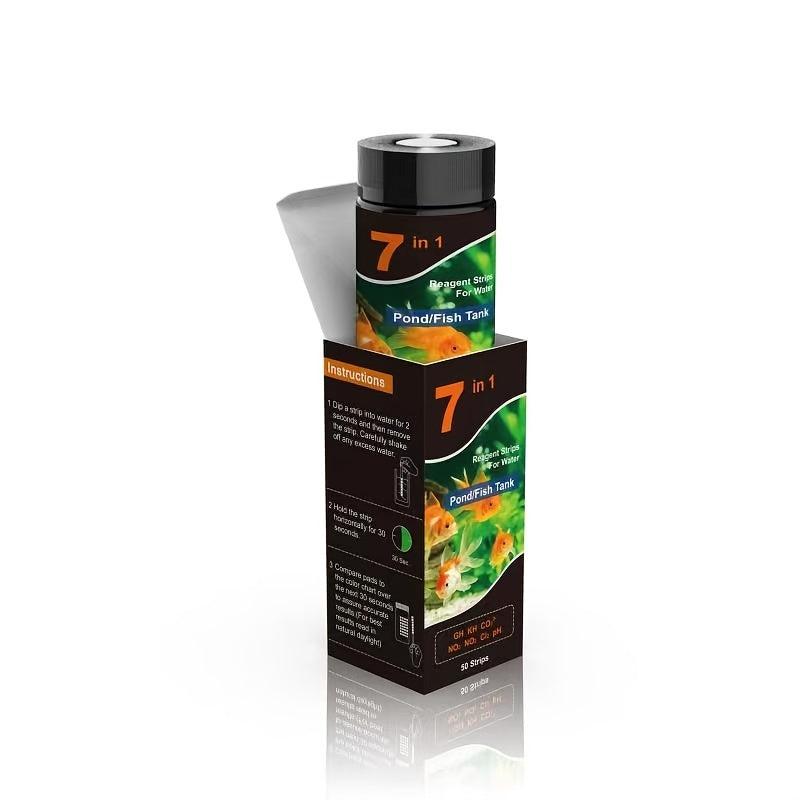 7-in-1 Aquarium Water Test Strips for Fish Tanks
