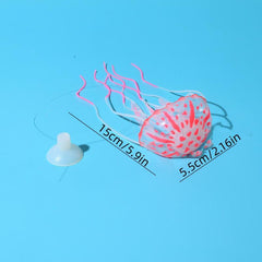 Glow in the Dark Aquarium Decoration Silicone Artificial Jellyfish