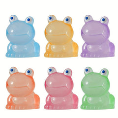 2pcs/10pcs Mixed Luminous Mini Frog Ornaments Aquarium Fish Tank Glow