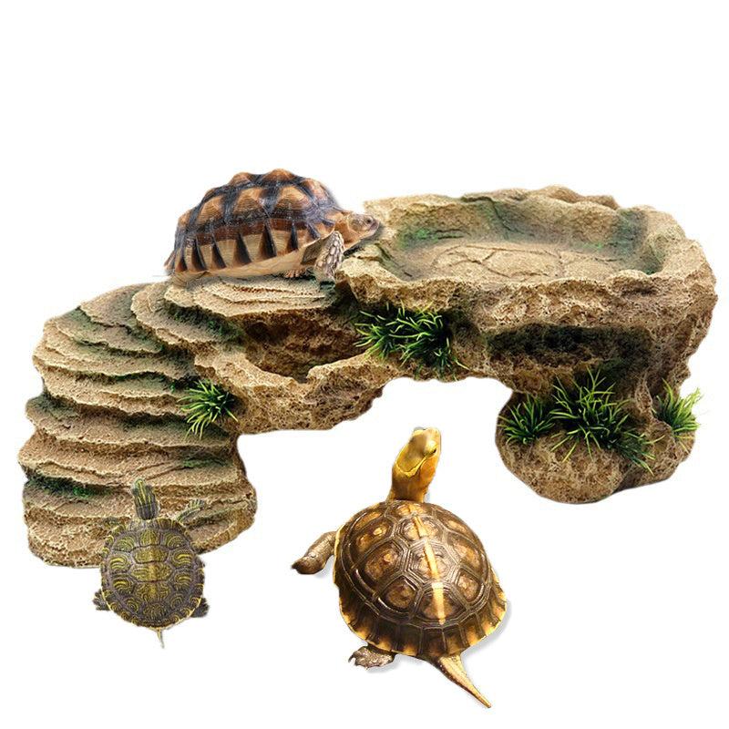 Turtle Basking Platform Resin Dock & Hiding Cave