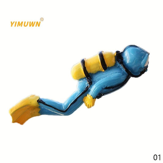 Tank Suspend Diver Ornament Aquarium Decoration