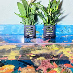 Aquarium Plant Holder with Hole, Aquatic Plant Pot, Planter Cups