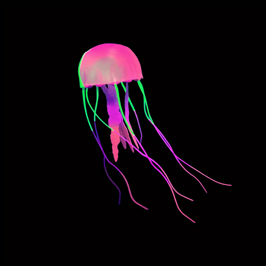 Vibrant Jellyfish & Coral Aquarium Decor Set