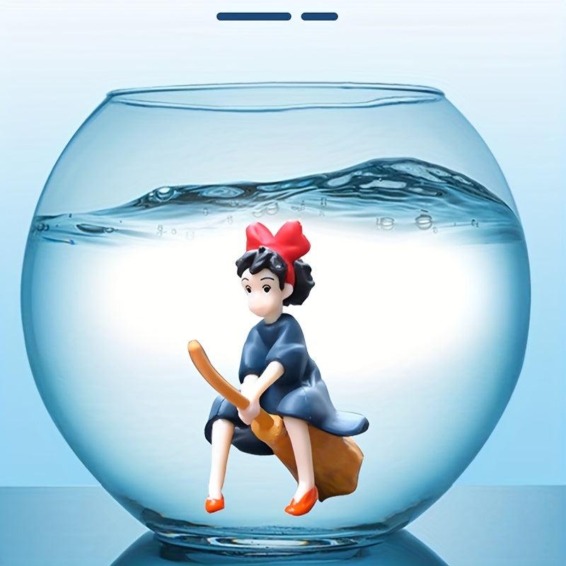 Little Witch Girl Aquarium Decoration - Magical Touch for Your Fish Tank